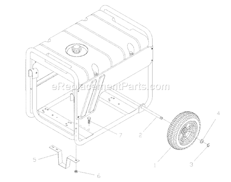 Page D Diagram and Parts List for 030331-0  Briggs and Stratton Generator